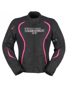 Chaqueta Furygan Odessa Negro-blanco-rosa S
