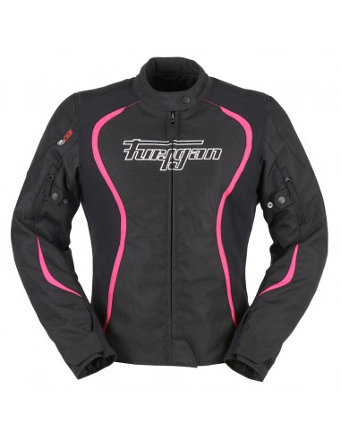 Chaqueta Furygan Odessa Negro-blanco-rosa S