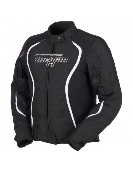 Chaqueta Furygan Odessa Negro y blanco S