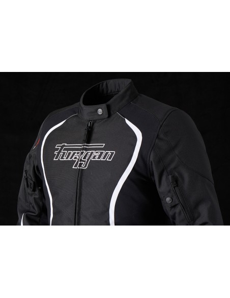 Chaqueta Furygan Odessa Negro y blanco S