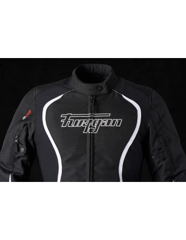 Chaqueta Furygan Odessa Negro y blanco S