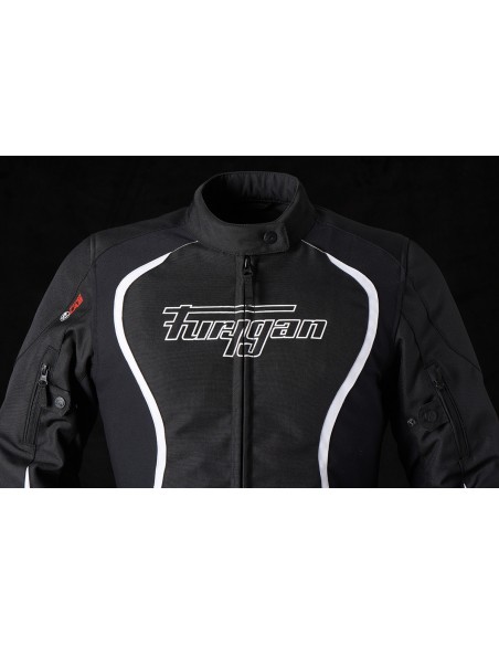 Chaqueta Furygan Odessa Negro y blanco S