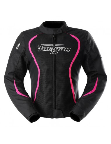 Chaqueta Furygan Odessa Vented 3IN1 Negro-blanco-rosa S
