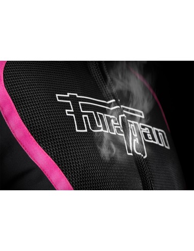 Chaqueta Furygan Odessa Vented 3IN1 Negro-blanco-rosa S