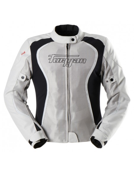 Chaqueta Furygan Odessa Vented 3IN1 Blanco y negro S