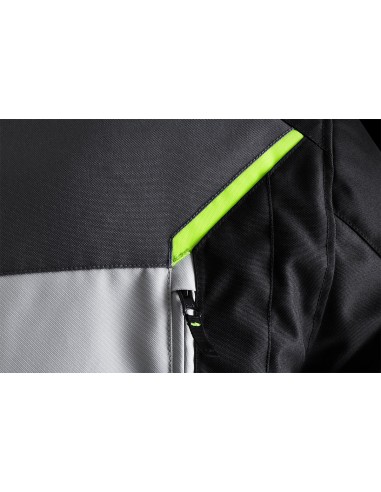 Chaqueta Furygan Brooks Negro-blanco-antracita S