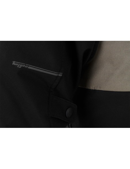 Chaqueta Furygan Addax Negro y caqui S