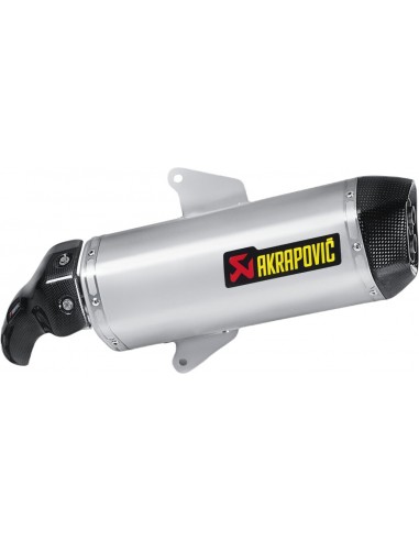 Escapamento Akrapovic Slip-On em Aço Prata...