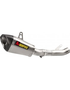 Escapamento Akrapovic Slip-On Prata Titânio S-K10SO17-ASZ
