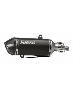 Escapamento Akrapovic Slip-On em aço preto S-VE125SO1-HZBL