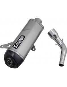 Escapamento Akrapovic Slip-On em Aço Prata S-VE3SO9-HRSS