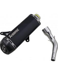 Escapamento Akrapovic Slip-On em aço preto S-VE3SO9-HRSSBL