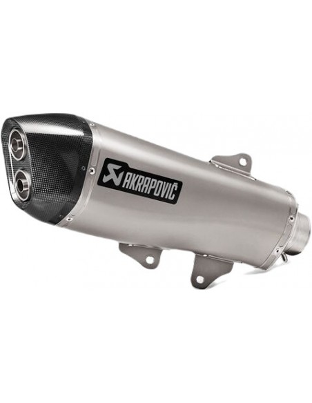 Escapamento Akrapovic Slip-On em Aço Prata S-Y4SO18-HRAASS