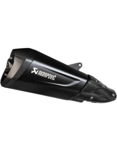 Escapamento Akrapovic Slip-On em aço preto...