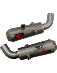 Escapamento Akrapovic Slip-On Prata Titânio S-D9SO15-HCBT