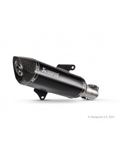 Escapamento Akrapovic Slip-On em Aço Preto S-H3SO8-HRSSBL