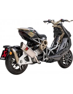 Escapamento Akrapovic Slip-On Prata Titânio S-IT125SO2-APT