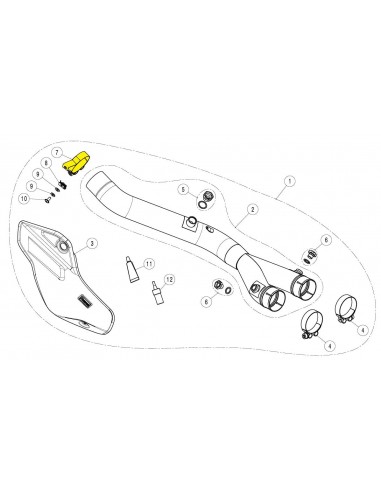Abrazadera Akrapovic P-R186
