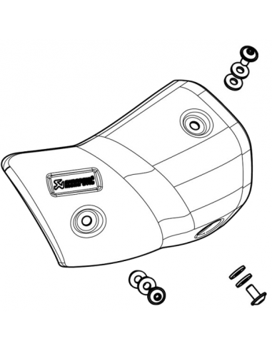 Protector para Calor Akrapovic P-HSB16R1L/A1