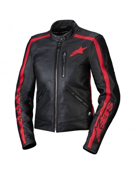 Chaqueta Alpinestars Stella Dyno Negro y rojo 1
