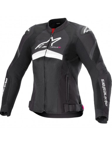 Chaqueta Alpinestars Stella T-GP Plus R V4 Airflow Negro y blanco 1