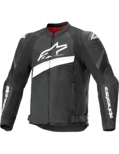Chaqueta Alpinestars T-GP Plus R V4 Airflow Negro y blanco 1