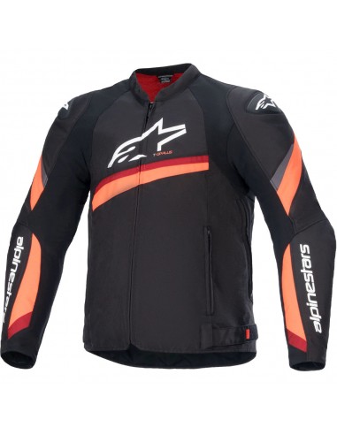 Chaqueta Alpinestars T-GP Plus R V4 Negro y rojo fluor 1
