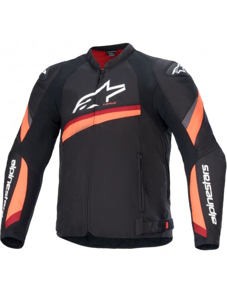 Chaqueta Alpinestars T-GP Plus R V4 Negro y rojo fluor 1