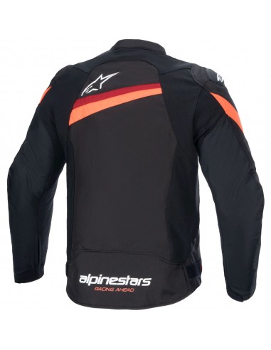 Chaqueta Alpinestars T-GP Plus R V4 Negro y rojo fluor 2