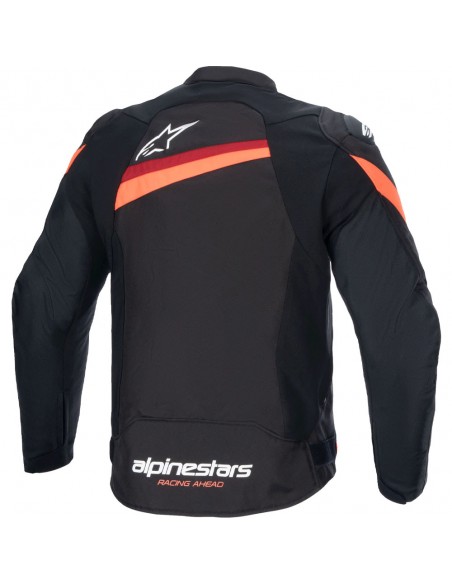 Chaqueta Alpinestars T-GP Plus R V4 Negro y rojo fluor 2
