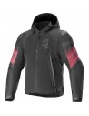Chaqueta Alpinestars Zaca Air Venom WP Negro y rojo brillo 1