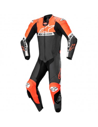 Mono Alpinestars Missile V2 Ward 1PC Negro-rojo fluor-blanco 1