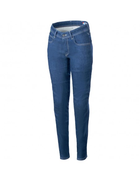 Pantalón Vaquero Alpinestars Daisy V3 Riding Denim Azul Lavado 1