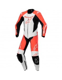 Mono Alpinestars Youth GP Plus V2 1PC Rojo fluor-blanco-negro 1