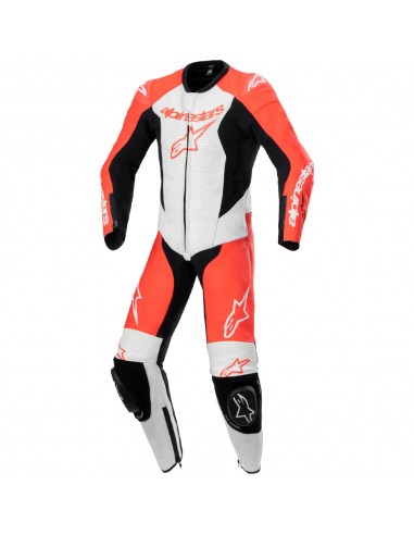 Mono Alpinestars Youth GP Plus V2 1PC Rojo fluor-blanco-negro 1