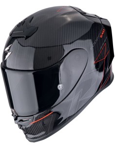 Casco Scorpion Exo-R1 Evo Carbon Air Cynergy | Negro y rojo