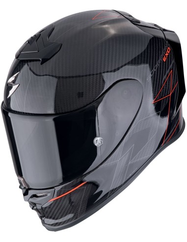 Casco Scorpion Exo-R1 Evo Carbon Air Cynergy | Negro y rojo