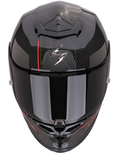 Casco Scorpion Exo-R1 Evo Carbon Air Cynergy | Negro y rojo