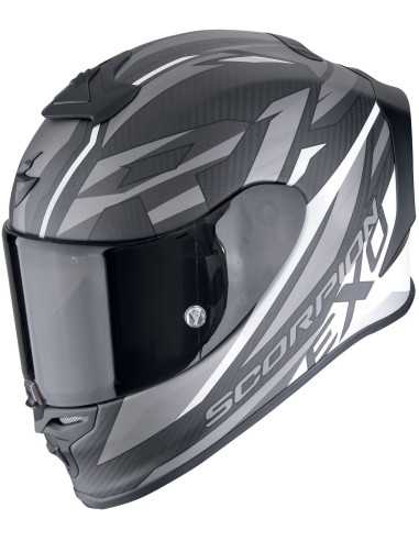 Casco Scorpion Exo-R1 Evo Carbon Air Runner | Negro-azul-amarillo neón