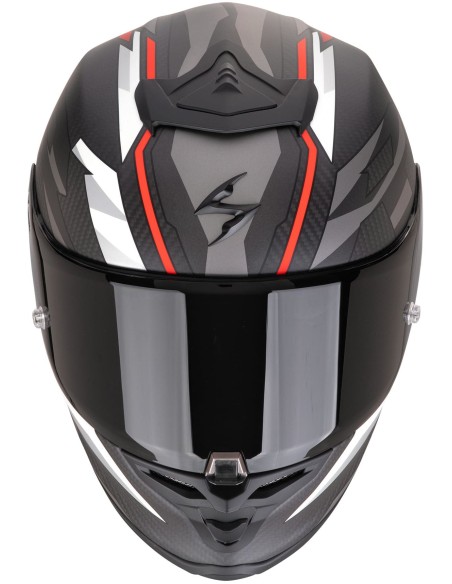 Casco Scorpion Exo-R1 Evo Carbon Air Runner | Mate-Negro y rojo