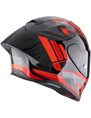 Casco Scorpion Exo-R1 Evo II Air Vital | Negro-plata-rojo
