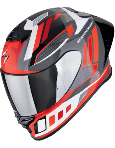 Casco Scorpion Exo-R1 Evo II Air Vital | Negro-plata-rojo
