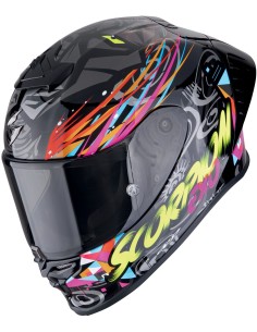 Casco Scorpion Exo-R1 Evo II Air Savage | Negro-azul-rosa