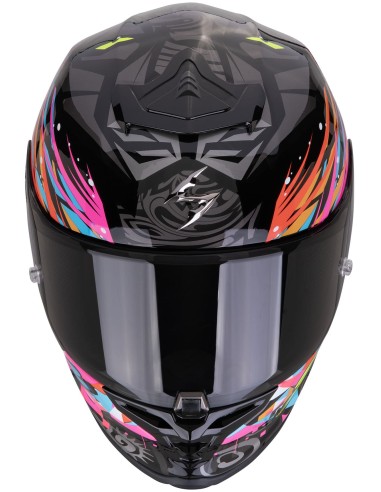 Casco Scorpion Exo-R1 Evo II Air Savage | Negro-azul-rosa