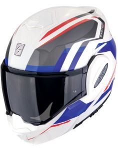 Casco Scorpion Exo-Tech Evo Furio | Blanco-rojo-azul