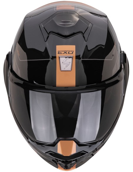 Casco Scorpion Exo-Tech Evo Traveller | Negro y cobre