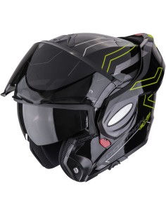 Casco Scorpion Exo-Tech Evo Conquer | Negro y amarillo fluor 2