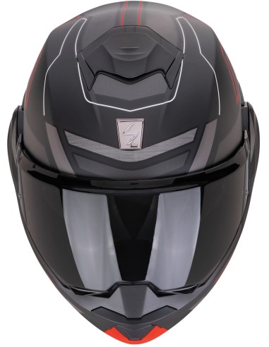 Casco Scorpion Exo-Tech Evo Conquer | Mate-Negro y rojo