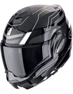 Casco Scorpion Exo-Tech Evo Conquer | Negro y blanco