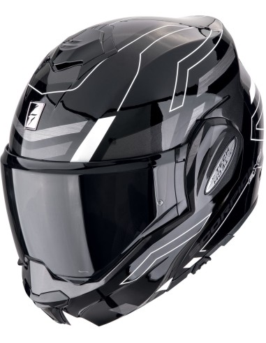 Casco Scorpion Exo-Tech Evo Conquer | Negro y blanco